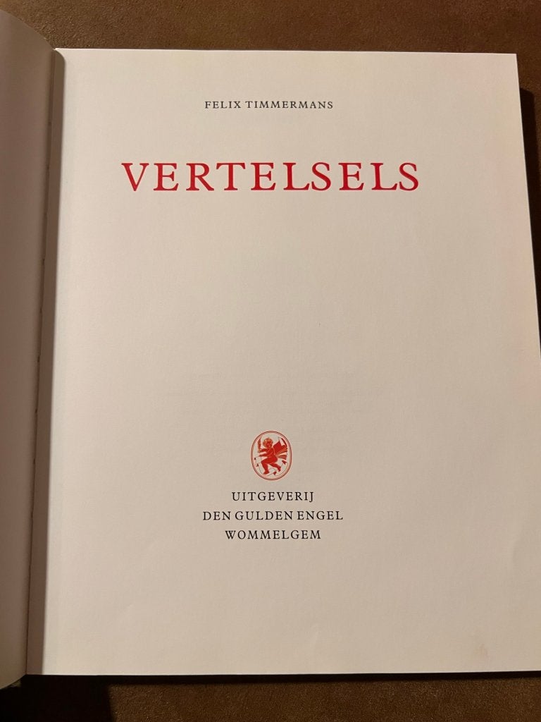 Vertelsels - Felix Timmermans 1986, Enlèvement ou Envoi, Utilisé, Felix Timmermans