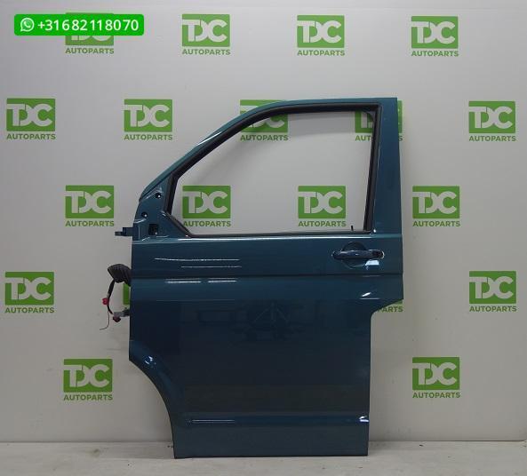 Volkswagen T6 (15-20) Voorportier links bamboo garden green, Gebruikt, Voor, Ophalen of Verzenden, Volkswagen