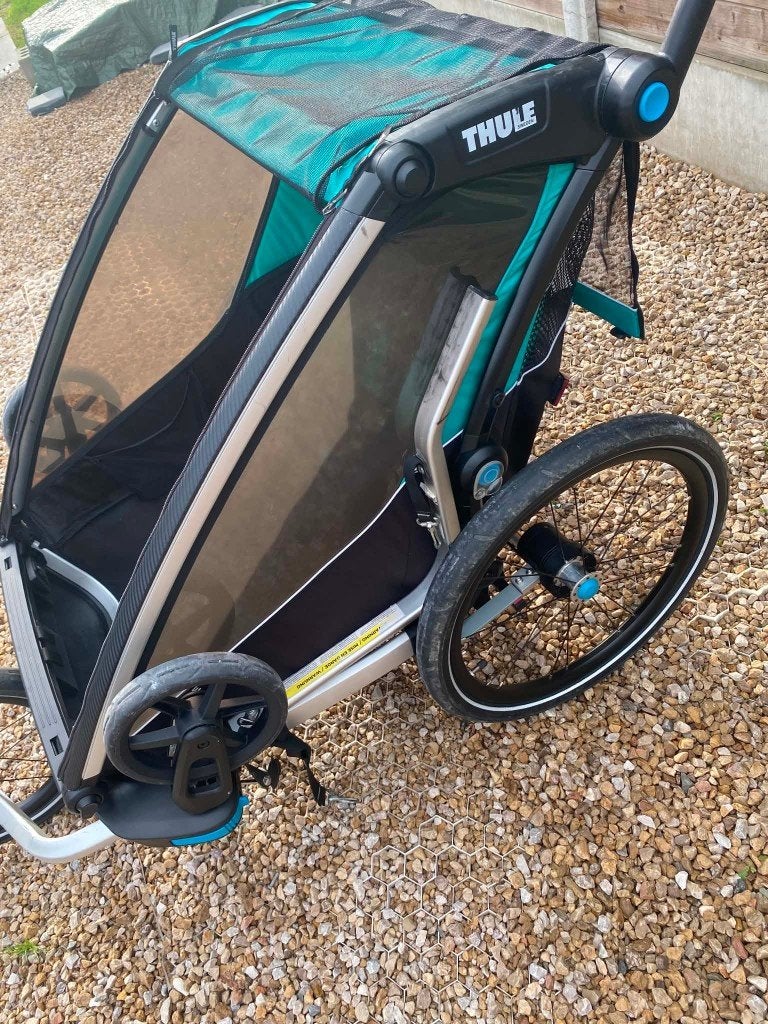 Remorque à vélo Thule Chariot Lite 2, Vélos & Vélomoteurs, Comme neuf, Enlèvement, Suspension, Remorque pour enfant
