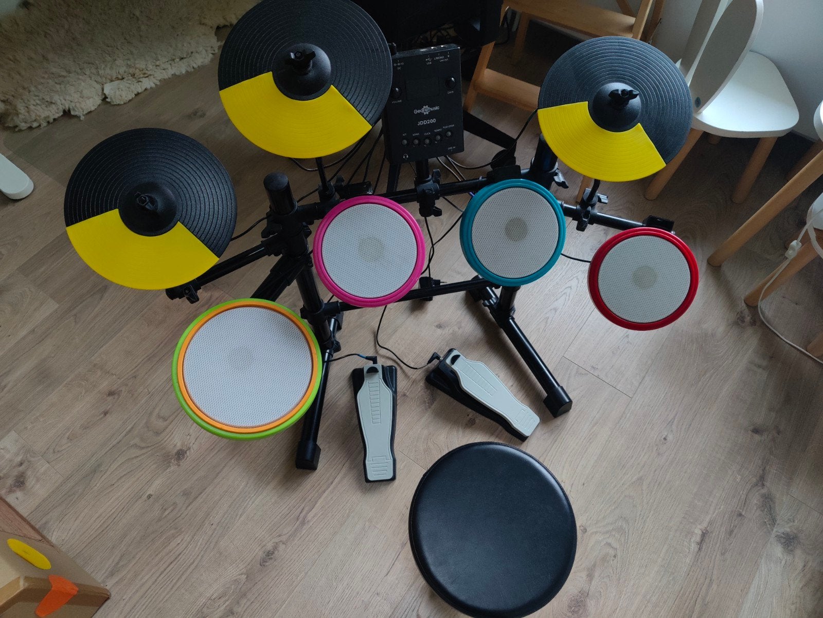 Junior elektrisch drumstel (Gear4music JDD200), Musique & Instruments, Enlèvement, Utilisé, Autres marques, Électronique