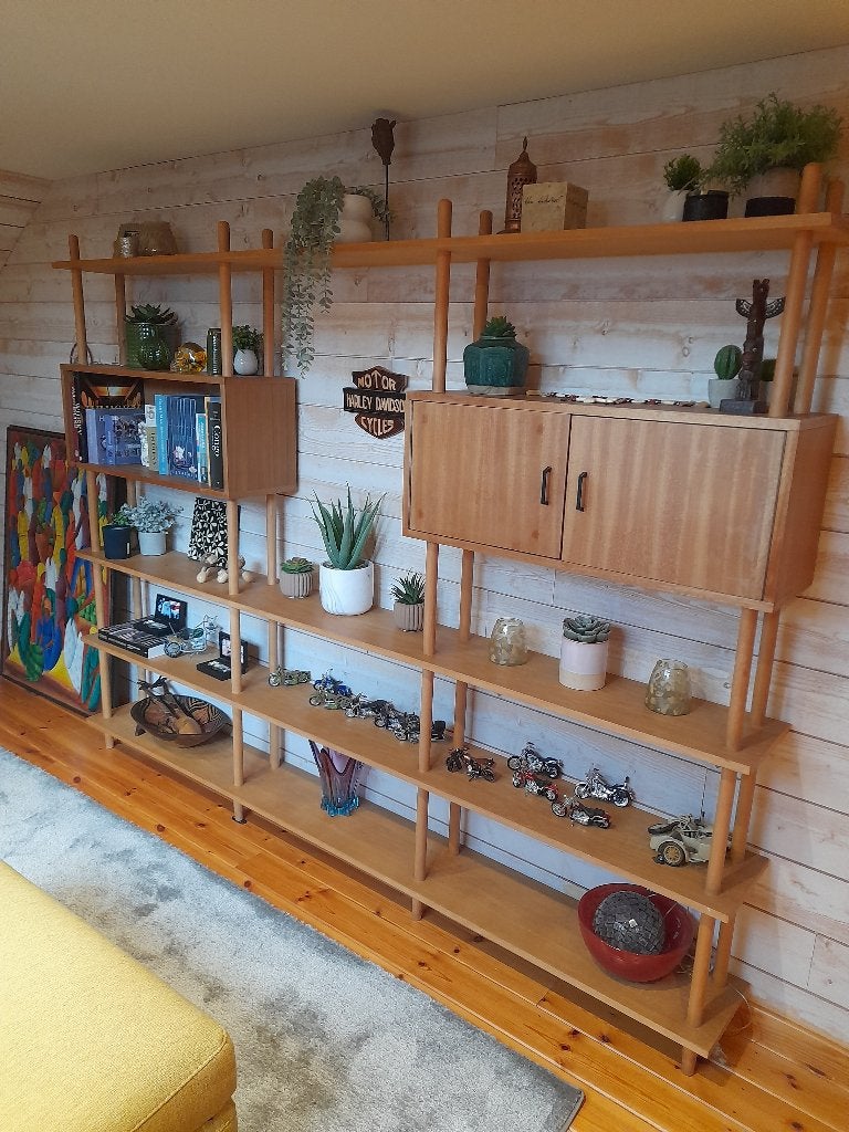 Prachtige vintage boekenrek/wandkast, Ophalen