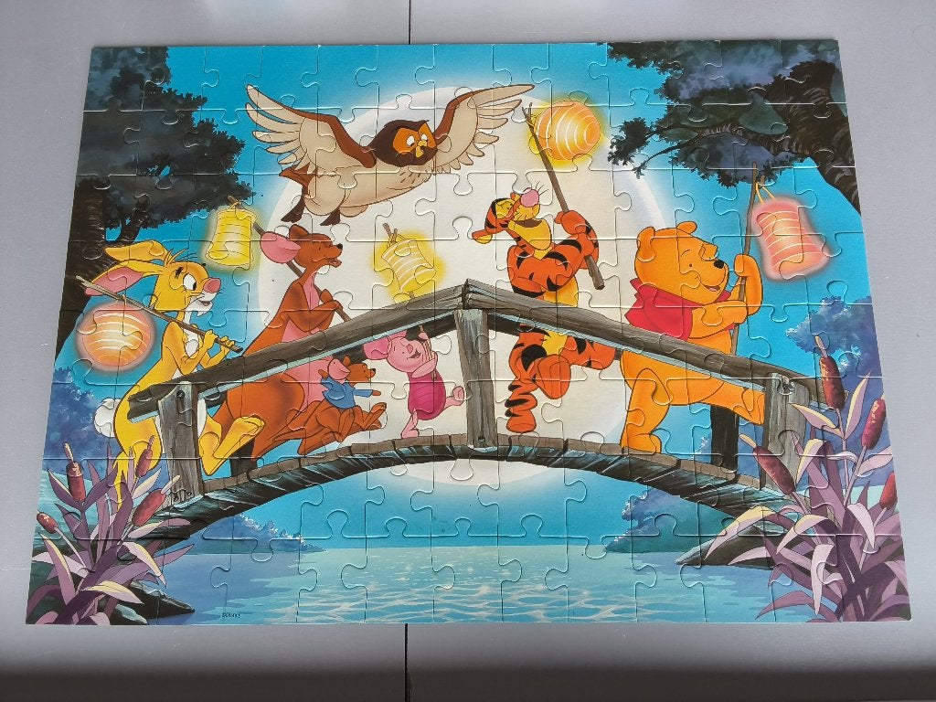 WINNIE THE POOH puzzel van 100 stukjes - RAVENSBURGER, Ophalen of Verzenden, Meer dan 50 stukjes, Zo goed als nieuw