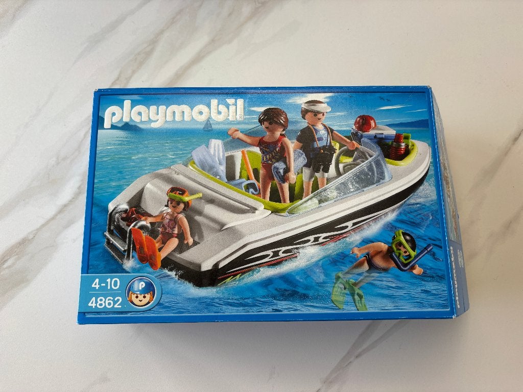 Playmobil 4862 Vedette familiale, Comme neuf, Bateau, City life, Kit complet