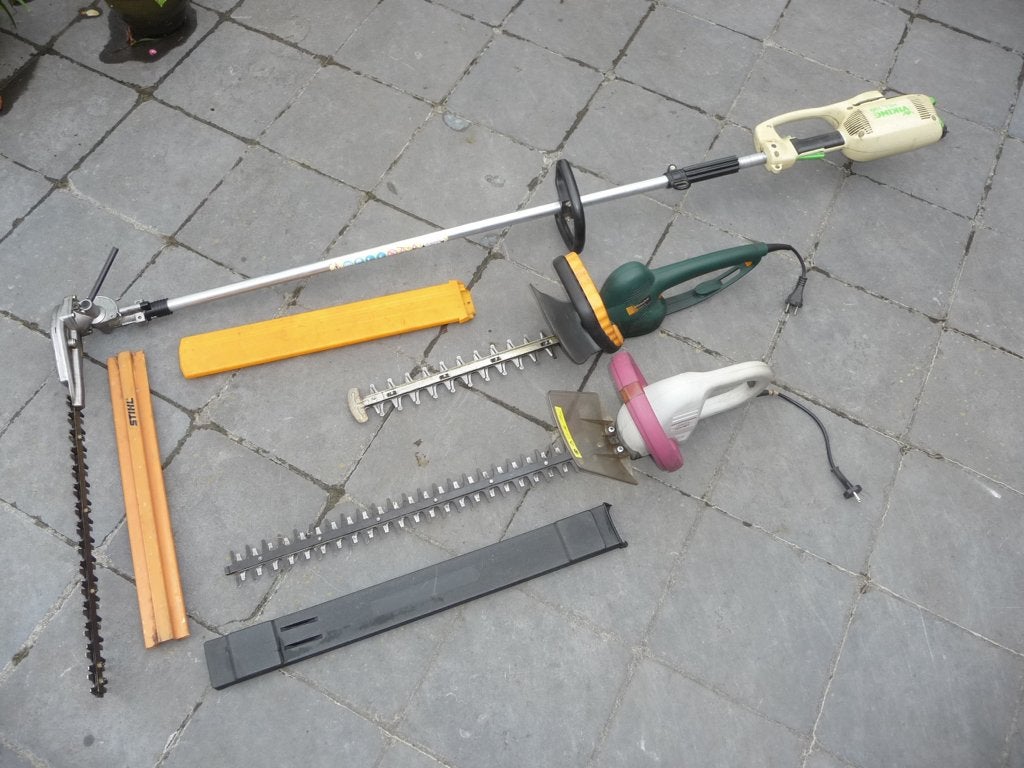 Drie heggenscharen, Ophalen, Gebruikt, Elektrisch