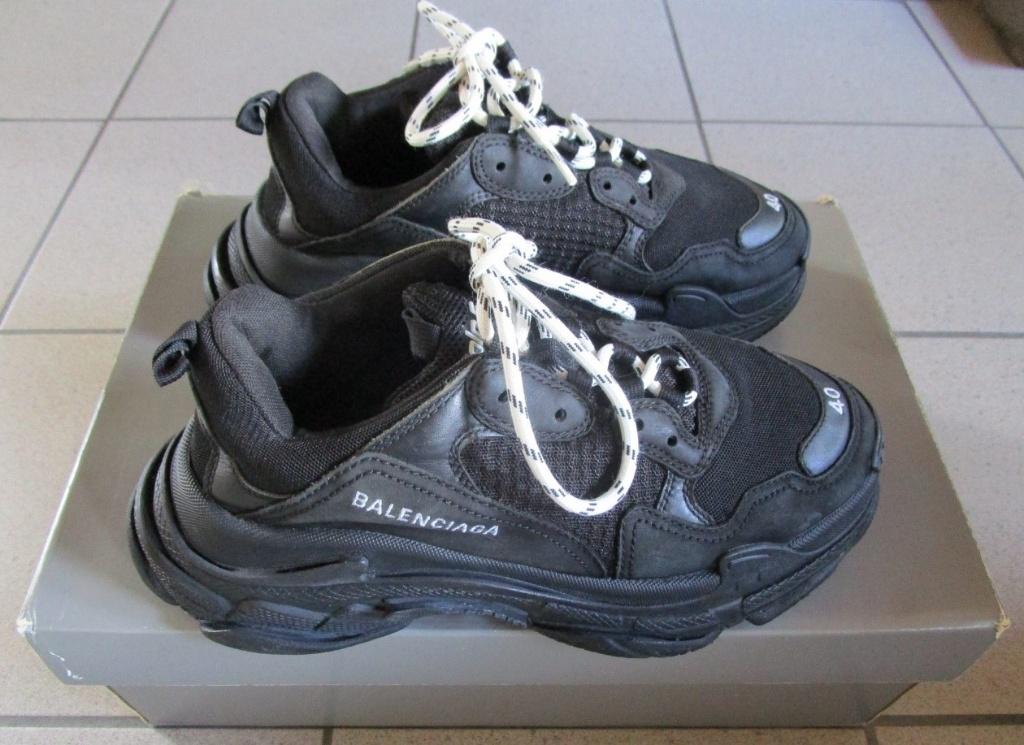 Zwarte sneakers BALENCIAGA Triple S - maat 40, Kleding | Heren, Schoenen, Zwart, Ophalen of Verzenden, Sneakers, Gedragen