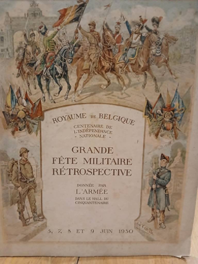 100 jaar belgie 1930 militaire retrospectieve, Verzamelen, Militaria | Algemeen, Ophalen of Verzenden