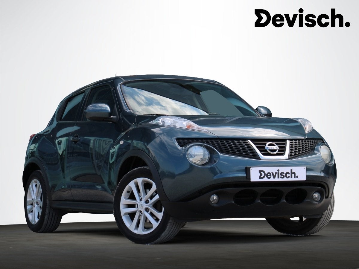 Nissan Juke 1.6 VISIA 117PK *CAMERA*NAVI*AFN.TREKHAAK*, Voorwielaandrijving, Euro 5, Stof, Zwart