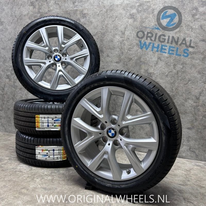 17 inch originele velgen + zomerbanden BMW 1 serie F40 style, Autos : Pièces & Accessoires, Pneus et Jantes, Pneus été, -, 205 mm