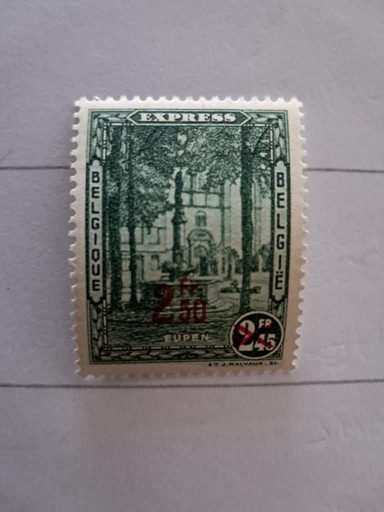 België 292H ** Expressezegel "Eupen" met opdruk, Timbres & Monnaies, Timbres | Europe | Belgique, Sans timbre, Enlèvement ou Envoi