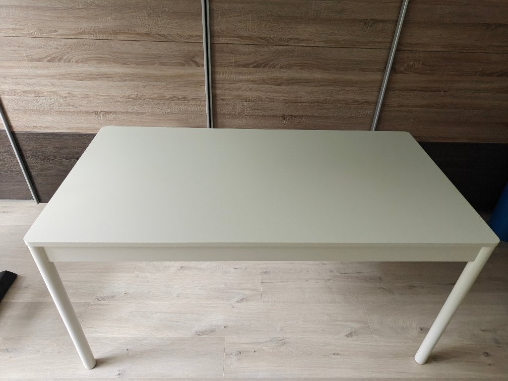 Table Ikea TONSTAD écrue 150 cm x 80 cm, 150 à 200 cm, Cinq personnes ou plus, Comme neuf, Enlèvement