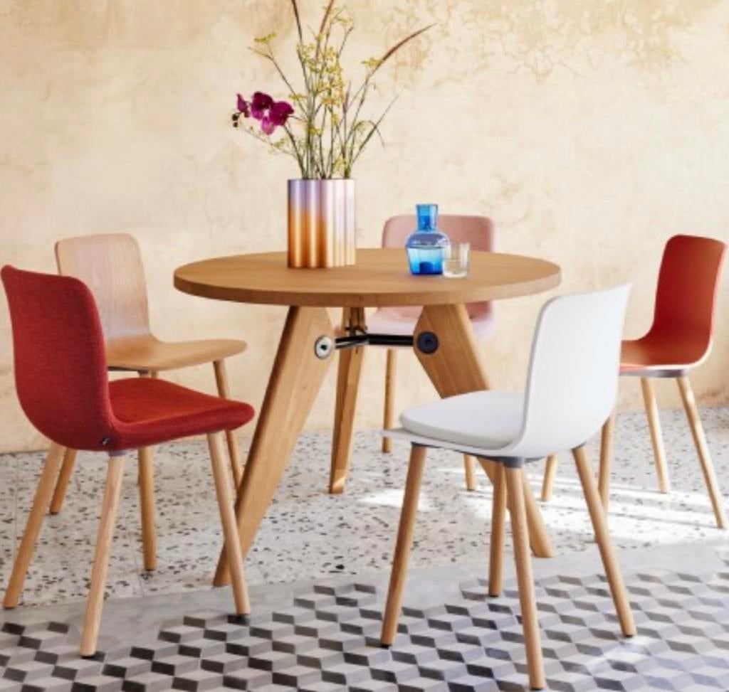 Prachtige design houten eettafel 120 cm, Ophalen, Zo goed als nieuw, Rond, 150 tot 200 cm