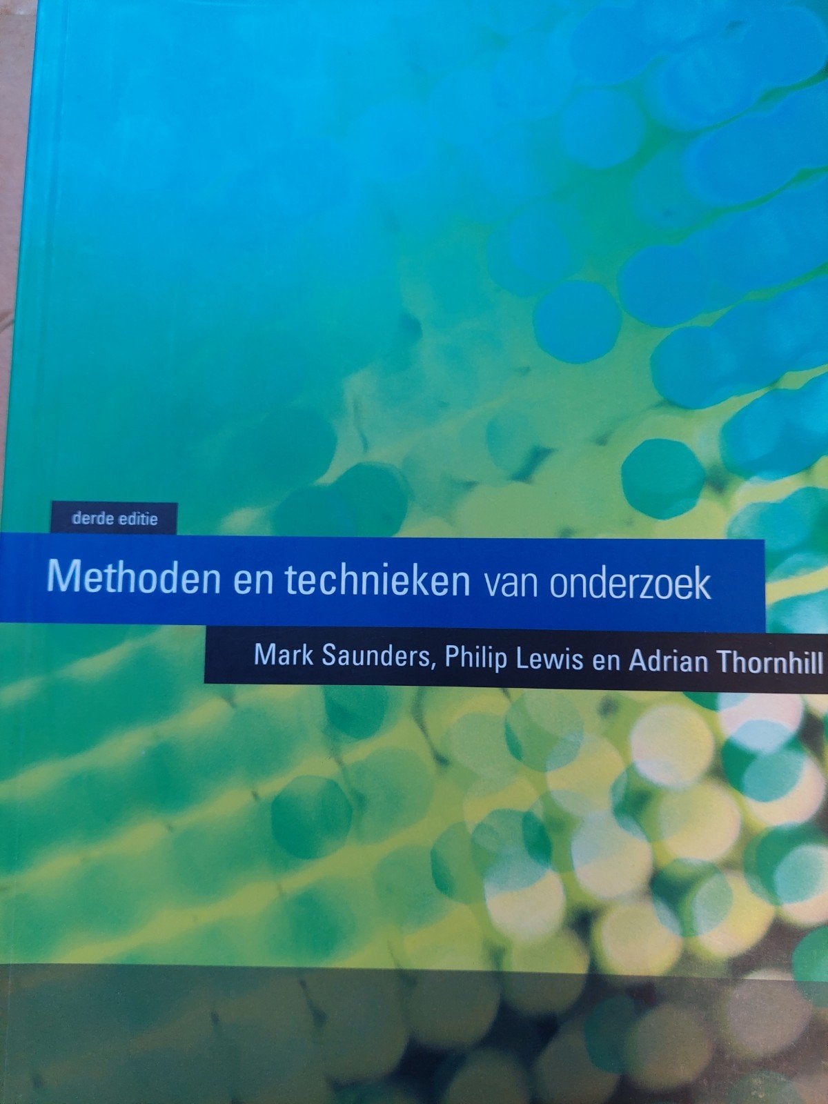 A. Thornhill - Methoden en technieken van onderzoek, Boeken, Schoolboeken, Ophalen of Verzenden, Nederlands, A. Thornhill; M. Saunders; P. Lewis