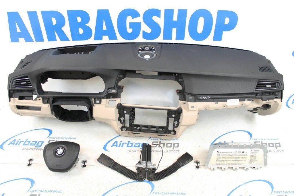 Airbag set - Dashboard beige head up BMW 5 serie F10 2009-..