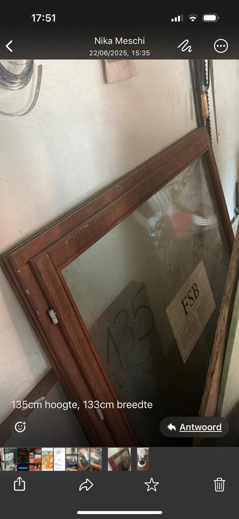 Te Koop  Afzelia hout ramen, Ophalen