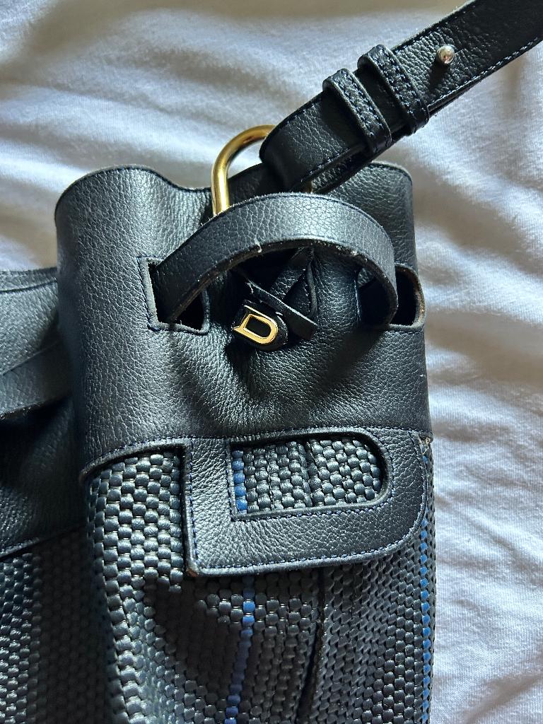 Heel mooie Delvaux handtas in blauw leder, Handtassen en Accessoires, Ophalen, Zo goed als nieuw, Blauw, Handtas