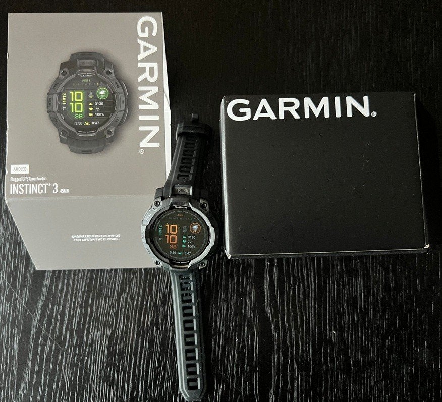 Garmin Instinct 3 45 mm Amoled black, Enlèvement, Neuf