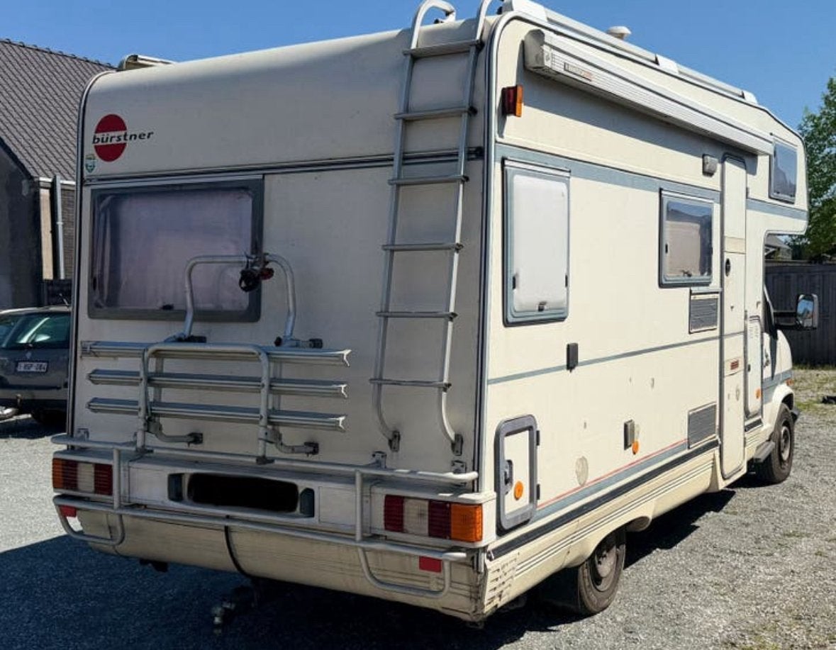 Fiat Ducato Bürstner 2.5D (1994) Oldtimer Mobilhome gekeurd!, Caravans en Kamperen, Mobilhomes, Alkoof, Fiat, Douche, Bedrijf