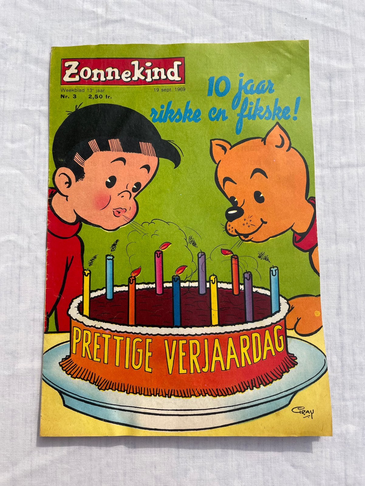 Sun Child 20 ans de Rikske et Fikske 1969, Enlèvement ou Envoi, Utilisé