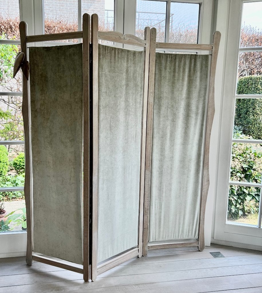 Paravent séparateur de pièce unique, bois gris, chêne, Enlèvement, Comme neuf