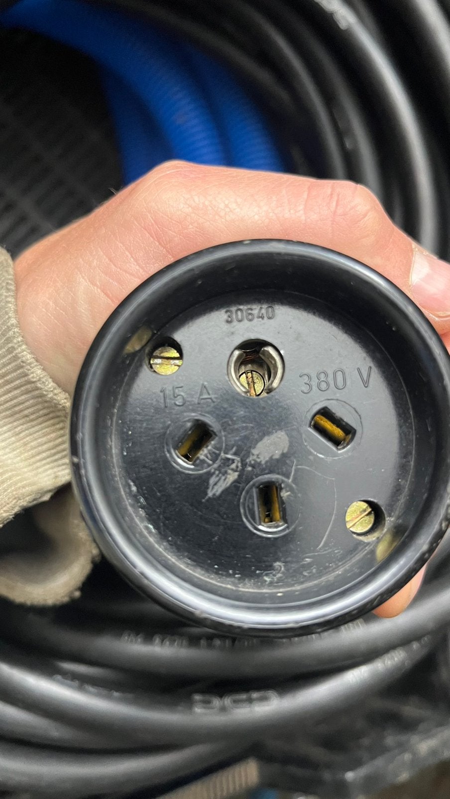 380V verlengsnoer, Doe-het-zelf en Bouw, Ophalen, Gebruikt, Kabel of Snoer