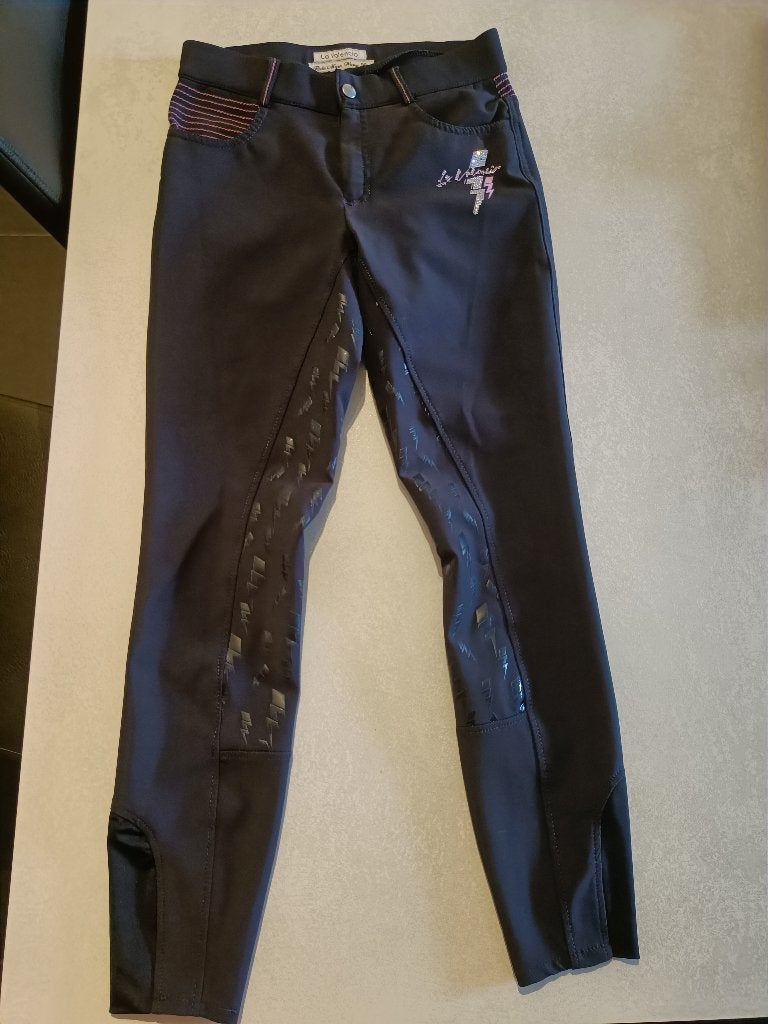 paardrijbroek La Valencio maat 164, Blauw, Sneldrogend, Kinderen, Ophalen of Verzenden