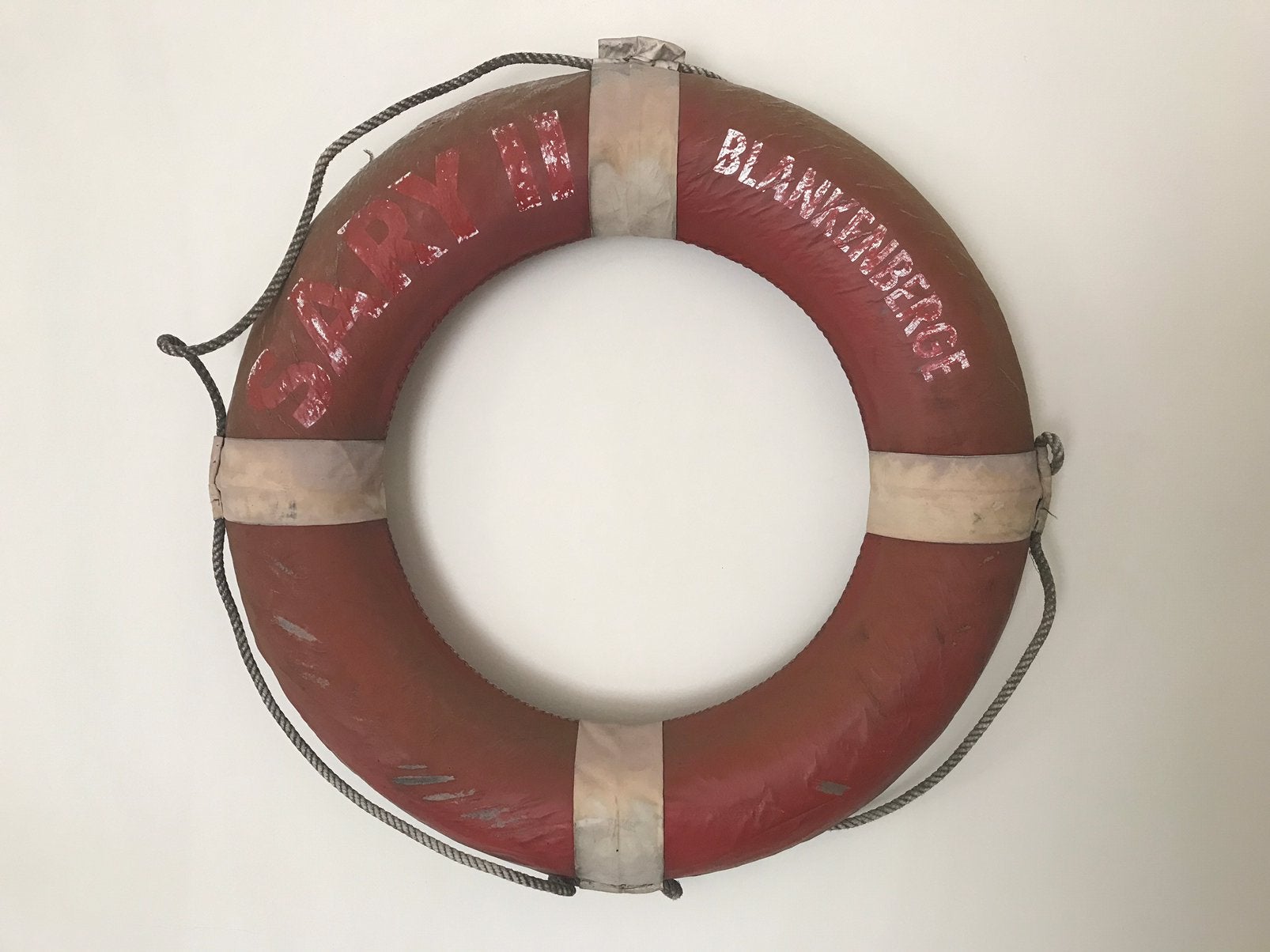 Authentieke reddingsboei boei Sary II Blankenberge 70 cm, Ophalen