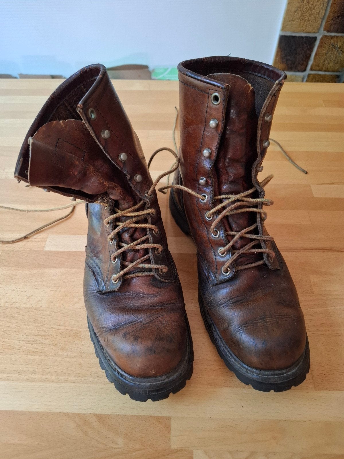 Vintage Red Wing schoenen / boots (M42), Kleding | Heren, Schoenen, Ophalen, Red Wing, Bruin, Boots
