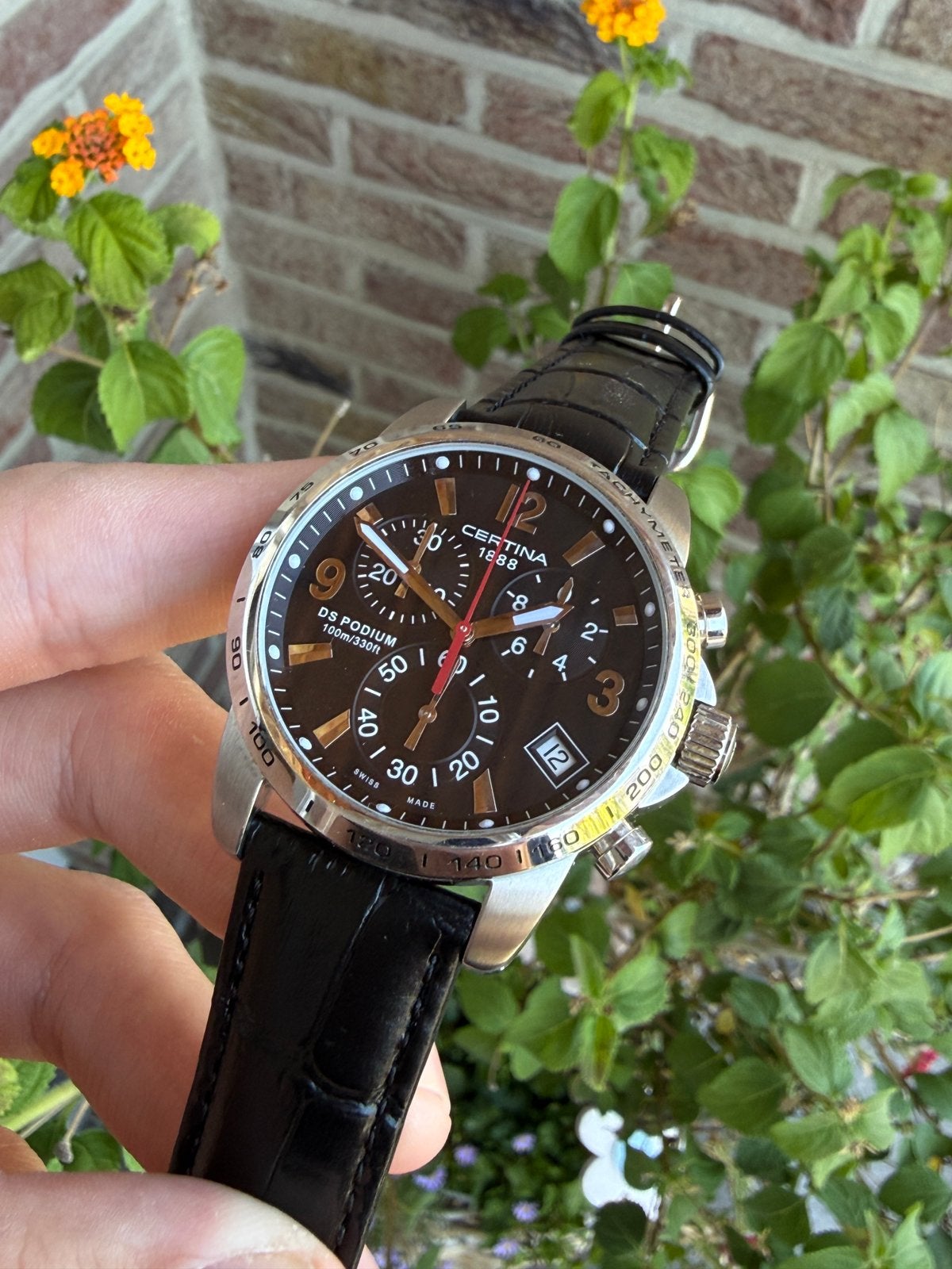 Certina DS Podium horloge, Handtassen en Accessoires, Horloges | Antiek, Ophalen of Verzenden, Staal, Polshorloge, Overige merken