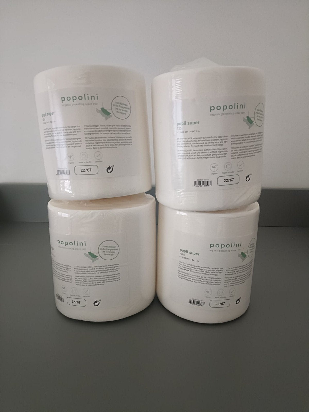 Inserts pour couches réutilisables Popolini, Enlèvement