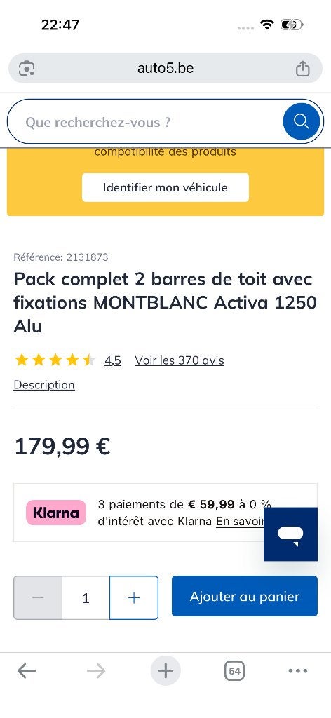 Barre de toit, Auto diversen, Dakdragers, Ophalen, Gebruikt