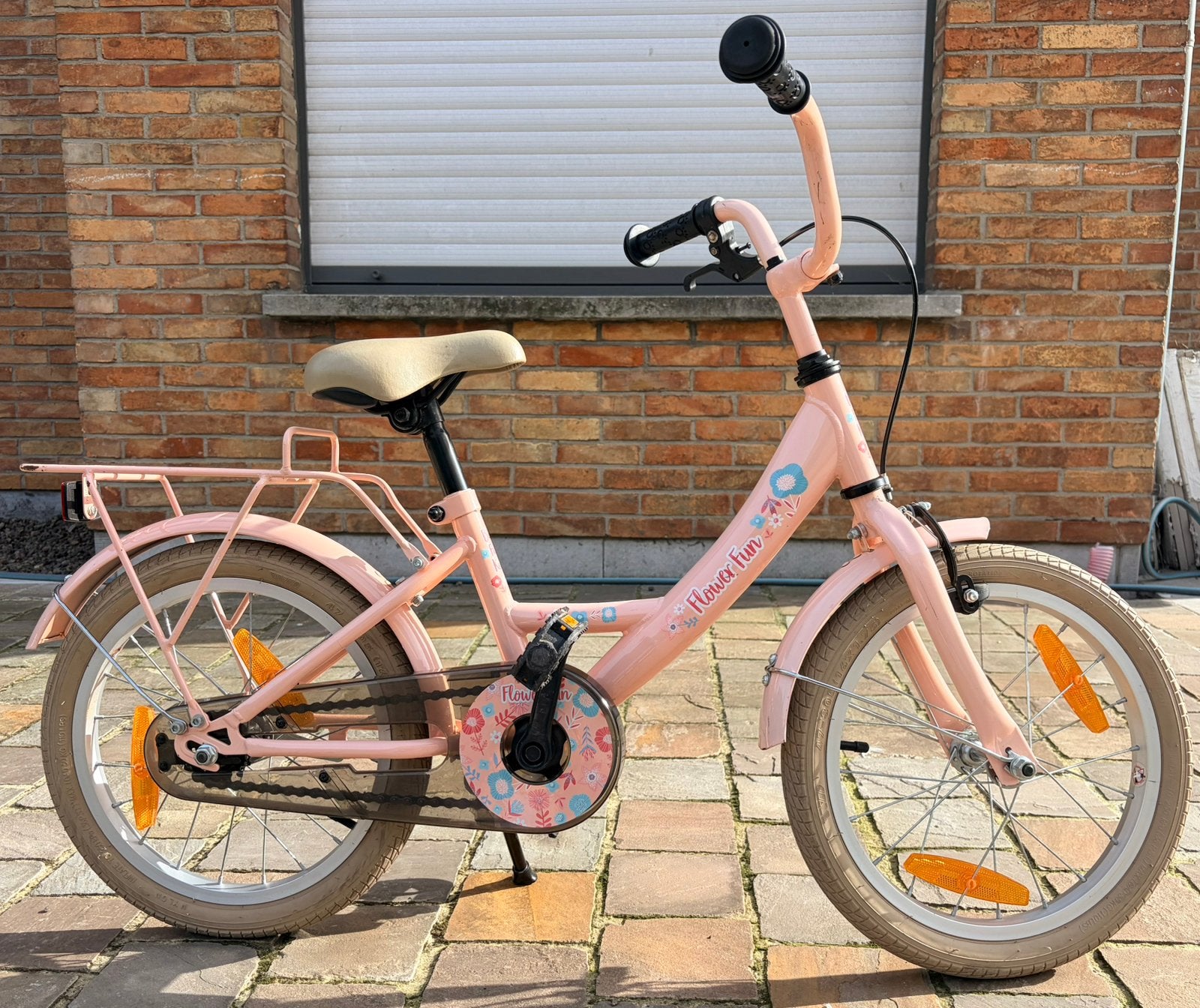 Flower Fun 16 inch kinderfiets, Fietsen en Brommers, Ophalen, Zo goed als nieuw