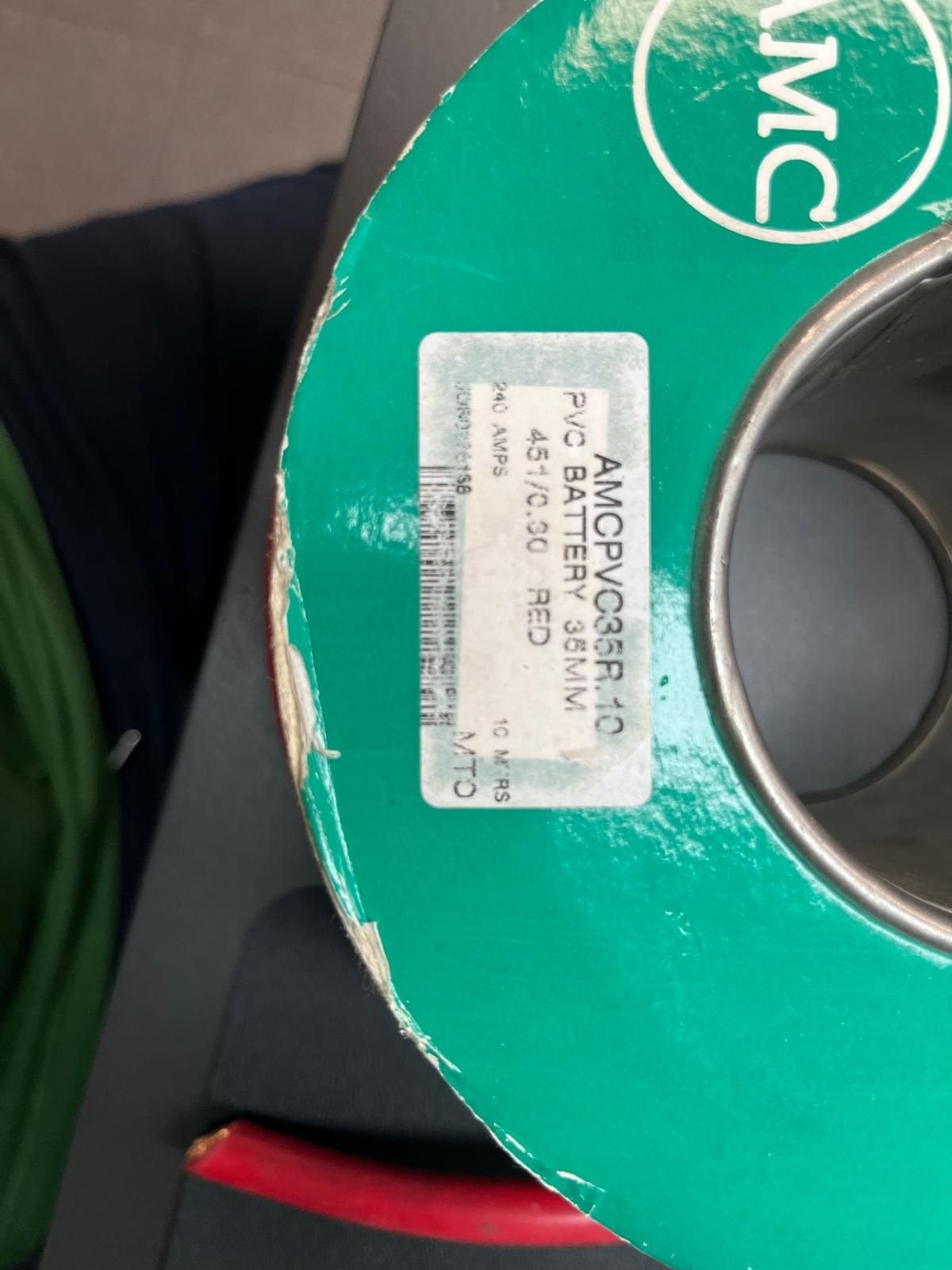 KABEL PVC  ROOD  dikke koper plus kabel 10 mtr 35mm, Gebruikt, -, -, Ophalen of Verzenden