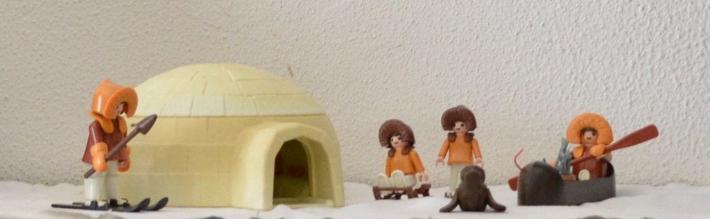 Playmobil Eskimo’s en iglo – 3465, Kinderen en Baby's, Speelgoed | Playmobil, Wild life, Gebruikt, Gebouw, Complete set