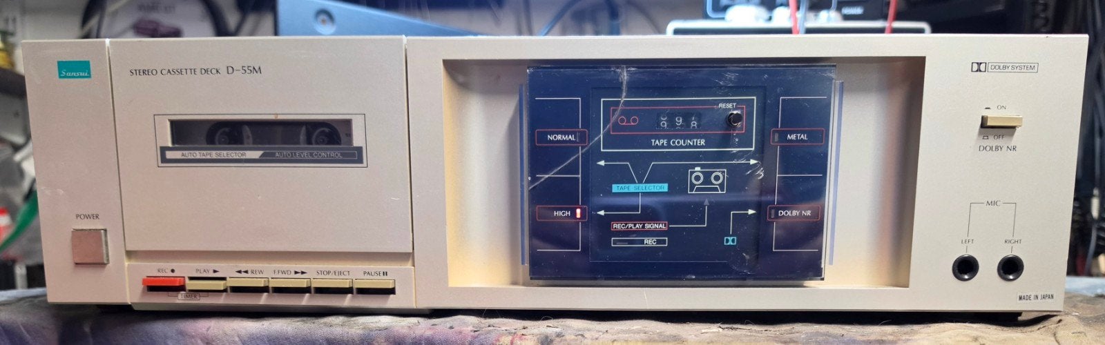 deck cassette Sansui D-55M, TV, Hi-fi & Vidéo, Enlèvement ou Envoi