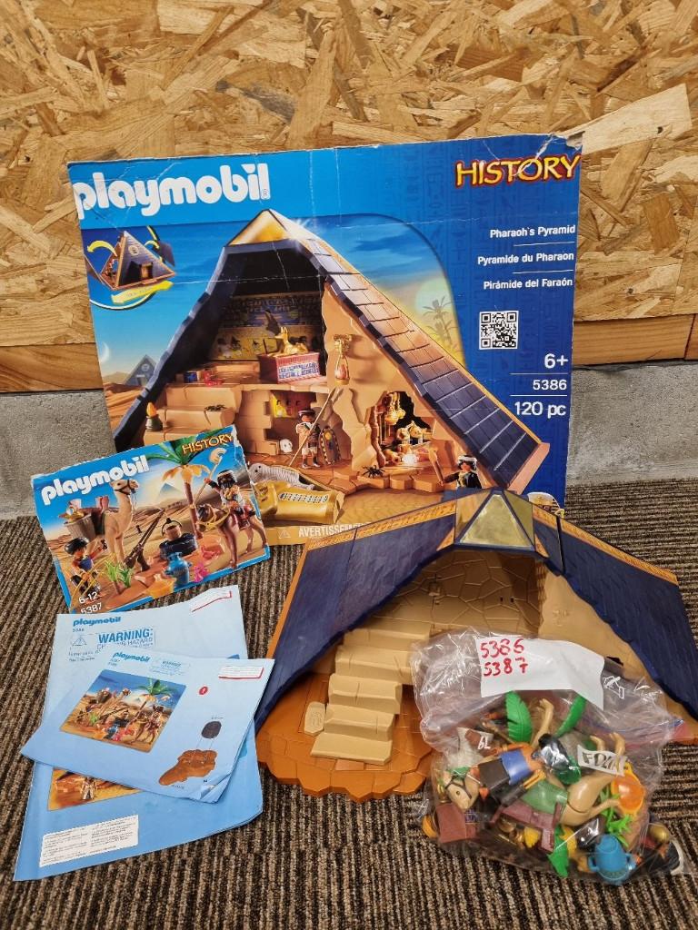 Playmobil Pyramide 5386 - 5387, Kinderen en Baby's, Speelgoed | Playmobil, Ophalen of Verzenden, Gebruikt, Complete set