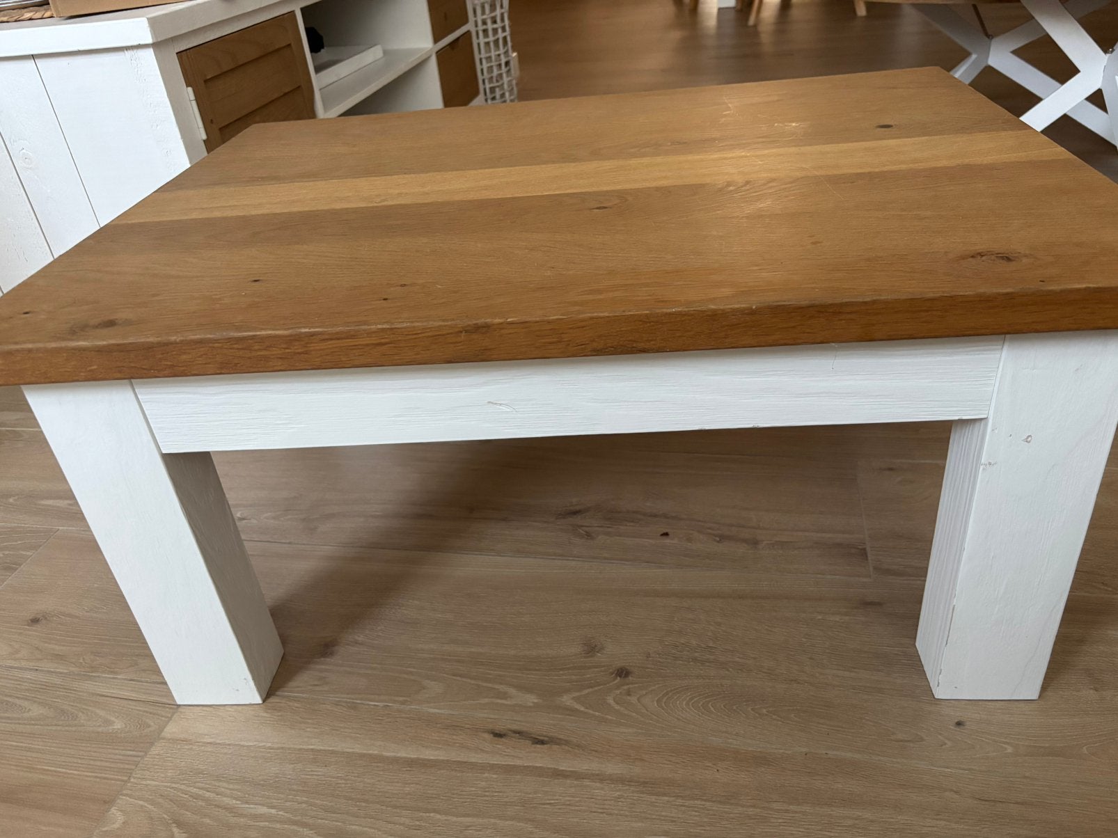Table de salon en bois:80cm58cm, Enlèvement, Utilisé