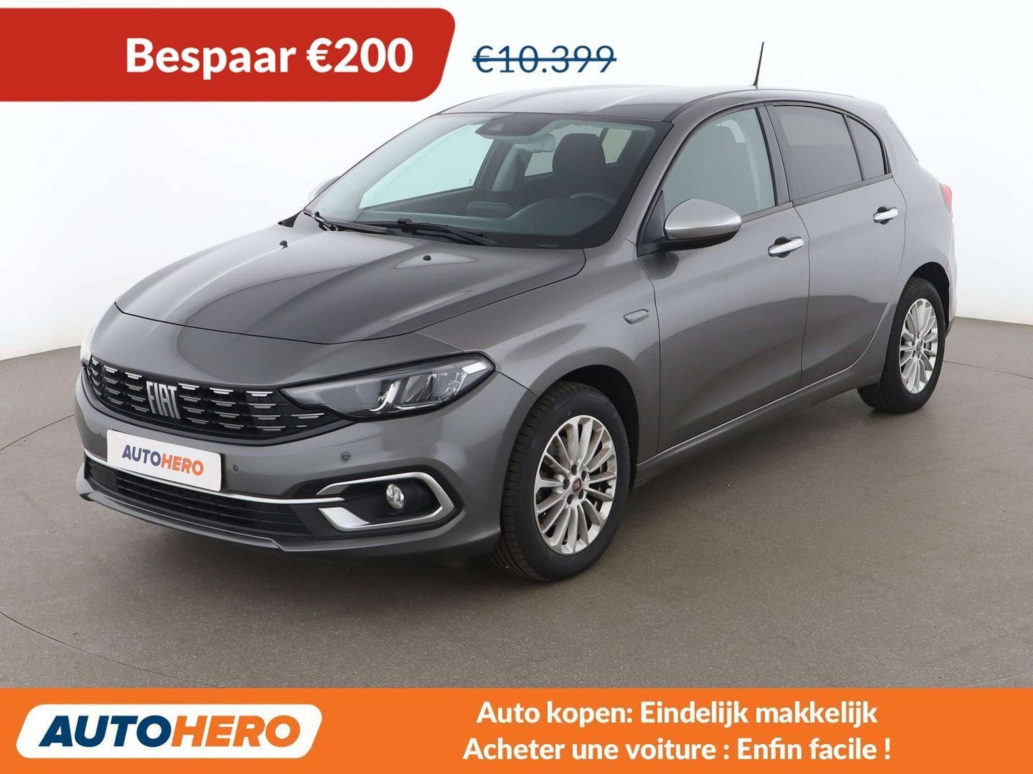 Fiat Tipo 1.0 Life (bj 2021), Voorwielaandrijving, Stof, Gebruikt, 127 g/km