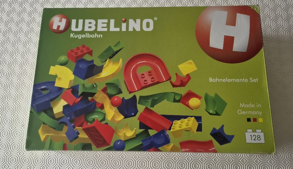 Hubelino Kugelbahn - Bahnelemente Set (128-delig), Accessoire, Comme neuf, Duplo, Complet