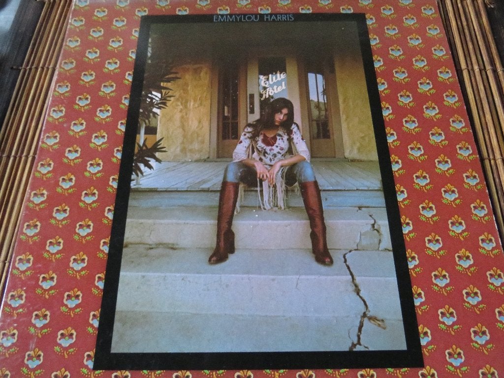 LP Emmylou Harris Elite Hotel, Ophalen of Verzenden, Gebruikt, LP