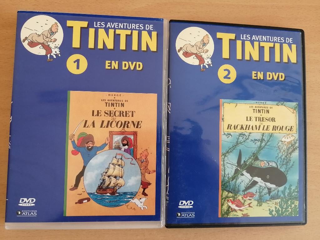DVD Le Secret de la Licorne et Le Trésor de Rackham le Rouge, Ophalen of Verzenden