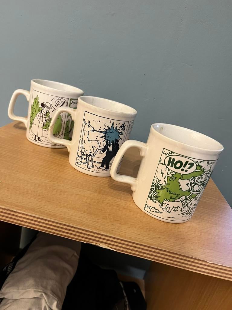 tintin tasse année 80 produits margarine planta, Enlèvement ou Envoi, Comme neuf