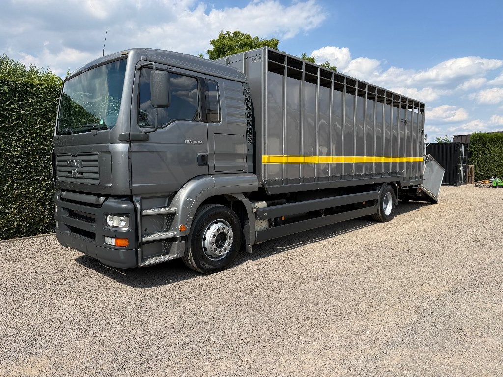 veevrachtwagen MAN tga180.360, MAN, Bedrijf, Grijs, 2 deurs