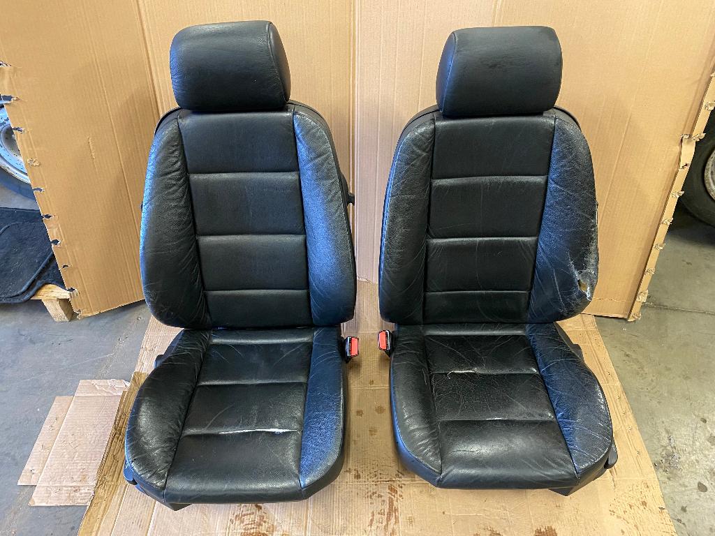 Voorzetels  leder zwart BMW 3-serie E36 ('91-'98) COUPE, Ophalen, Gebruikt, BMW