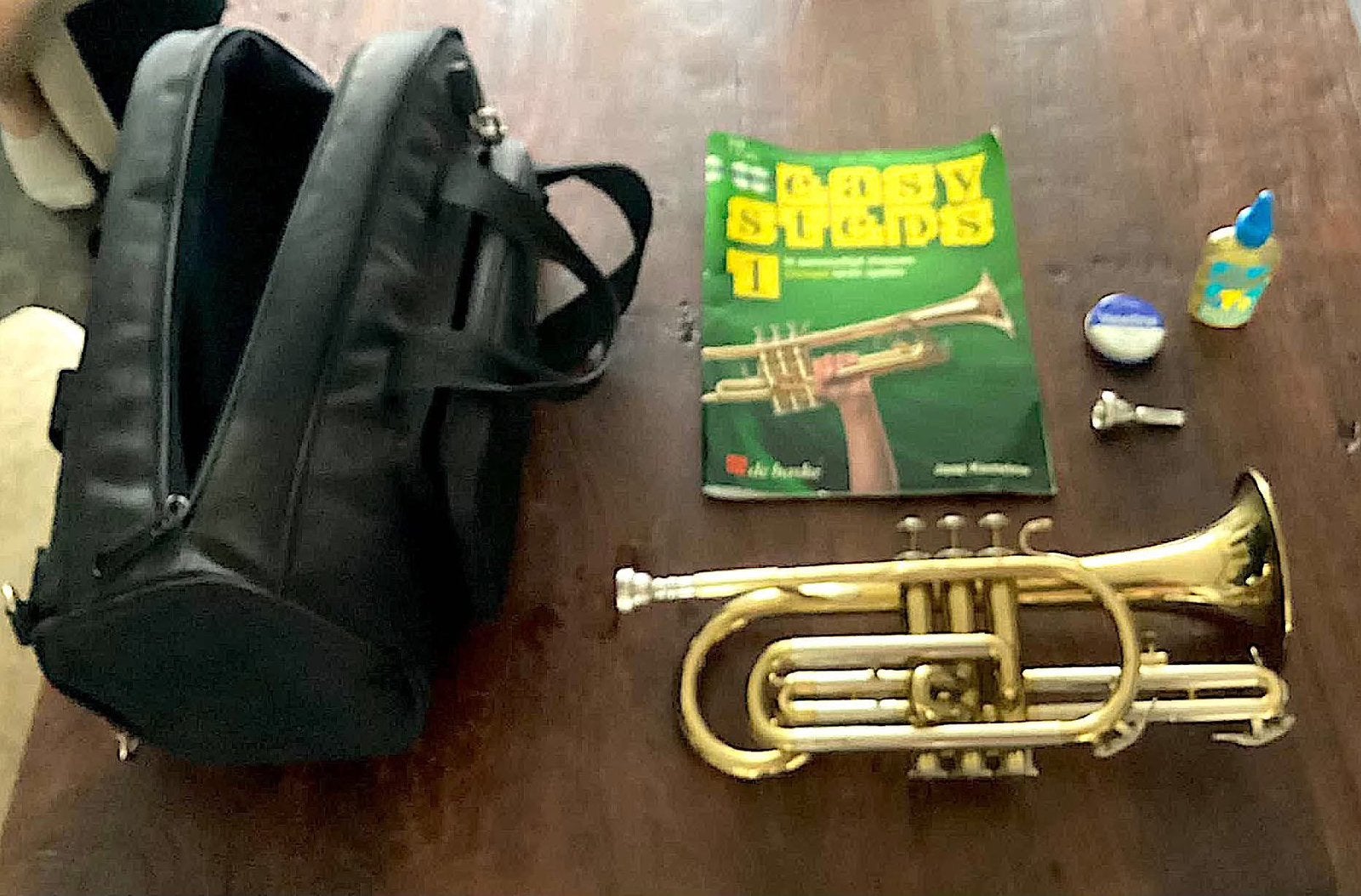 gouden trompet . Merk Blessing XL U.S.A S06/84 Met Tas, Muziek en Instrumenten, Ophalen of Verzenden, Zo goed als nieuw, Met koffer