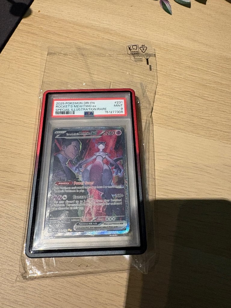 PSA 9 – Team Rocket's Mewtwo ex #231 – Destined Rivals, Ophalen, Nieuw, Losse kaart