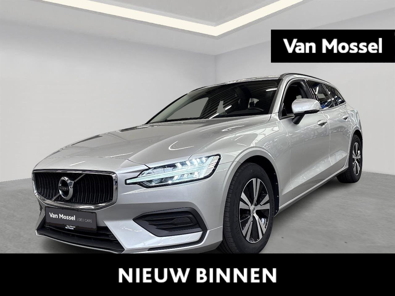 Volvo V60 B4 D GT Geartronic (automatique), Autos, Volvo, Argent ou Gris, Entreprise, Carnet d'entretien, 5 portes