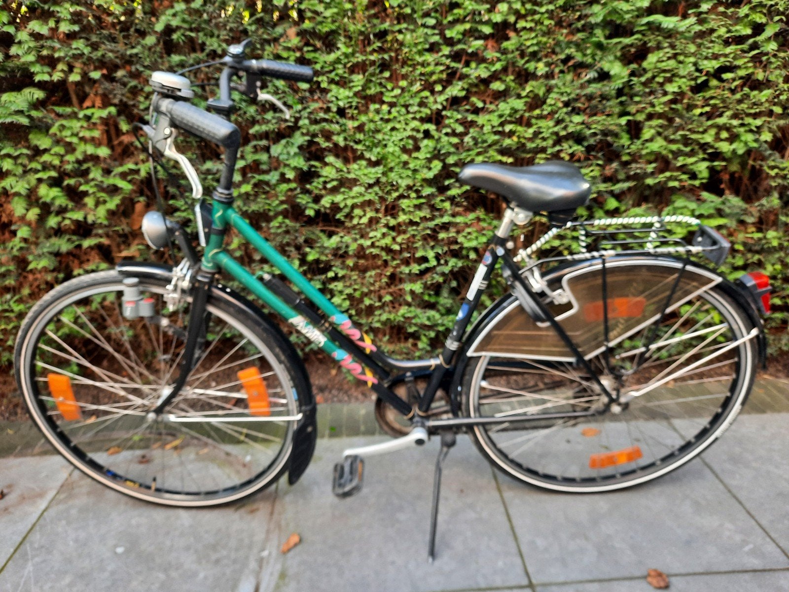 Damesfiets rijklaar 6 versnellingen, Gebruikt, Velgrem, Versnellingen, Ophalen