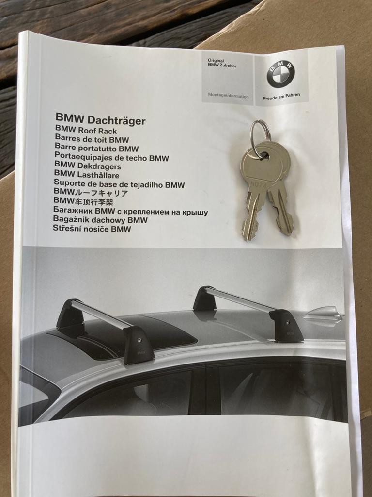 Originele BMW Dakdragers F20 F21 compleet en als nieuw, Auto diversen, Dakdragers, Zo goed als nieuw, Ophalen