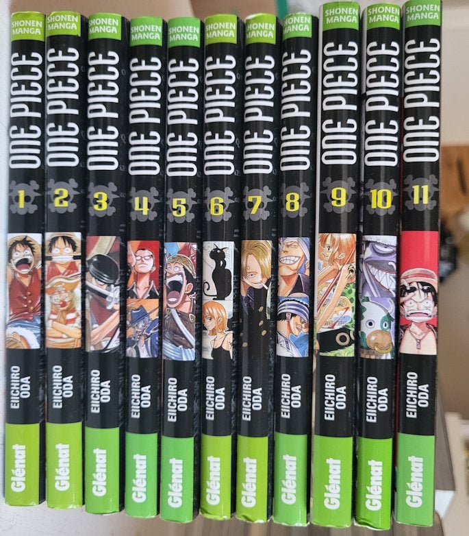 livres manga série ONE PIECE de 1 à 11, Enlèvement
