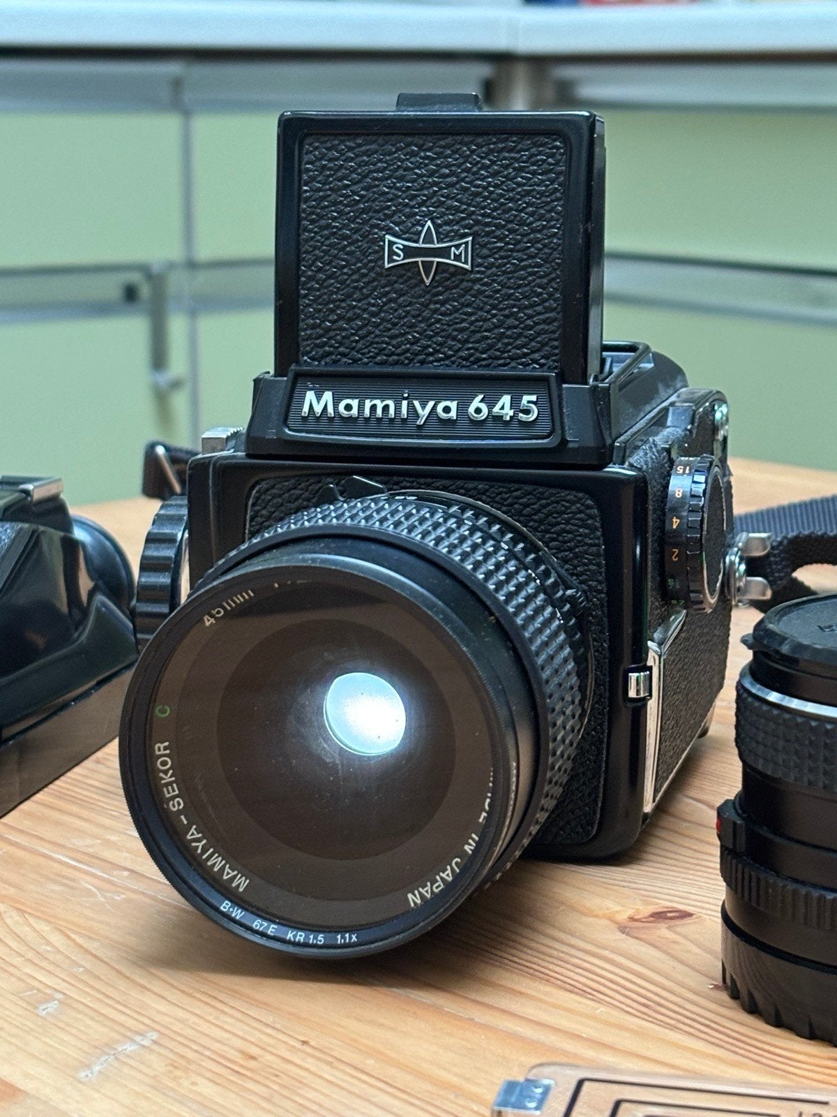 Mamiya 645, Audio, Tv en Foto, Ophalen, Gebruikt, Spiegelreflex, Overige Merken